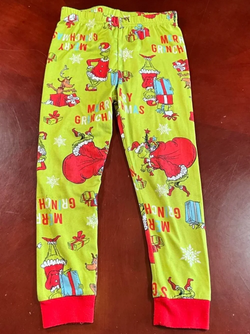 Kids The Grinch Christmas Holiday Sleepwear Lightweight COZY Pajama Set Sz 5T